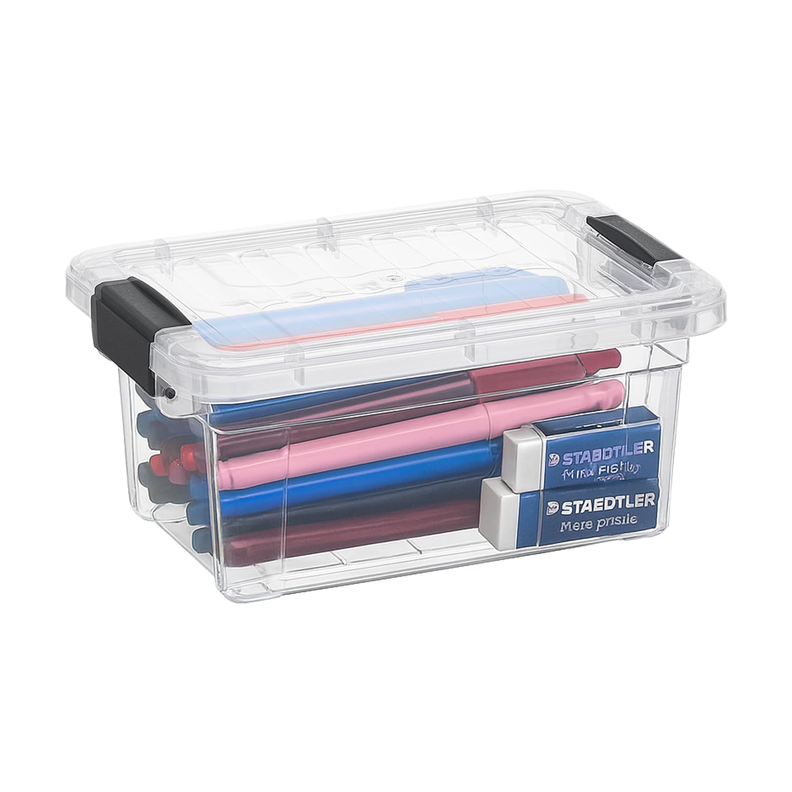 1.85 Quart Clear Plastic Storage Boxes with Lids