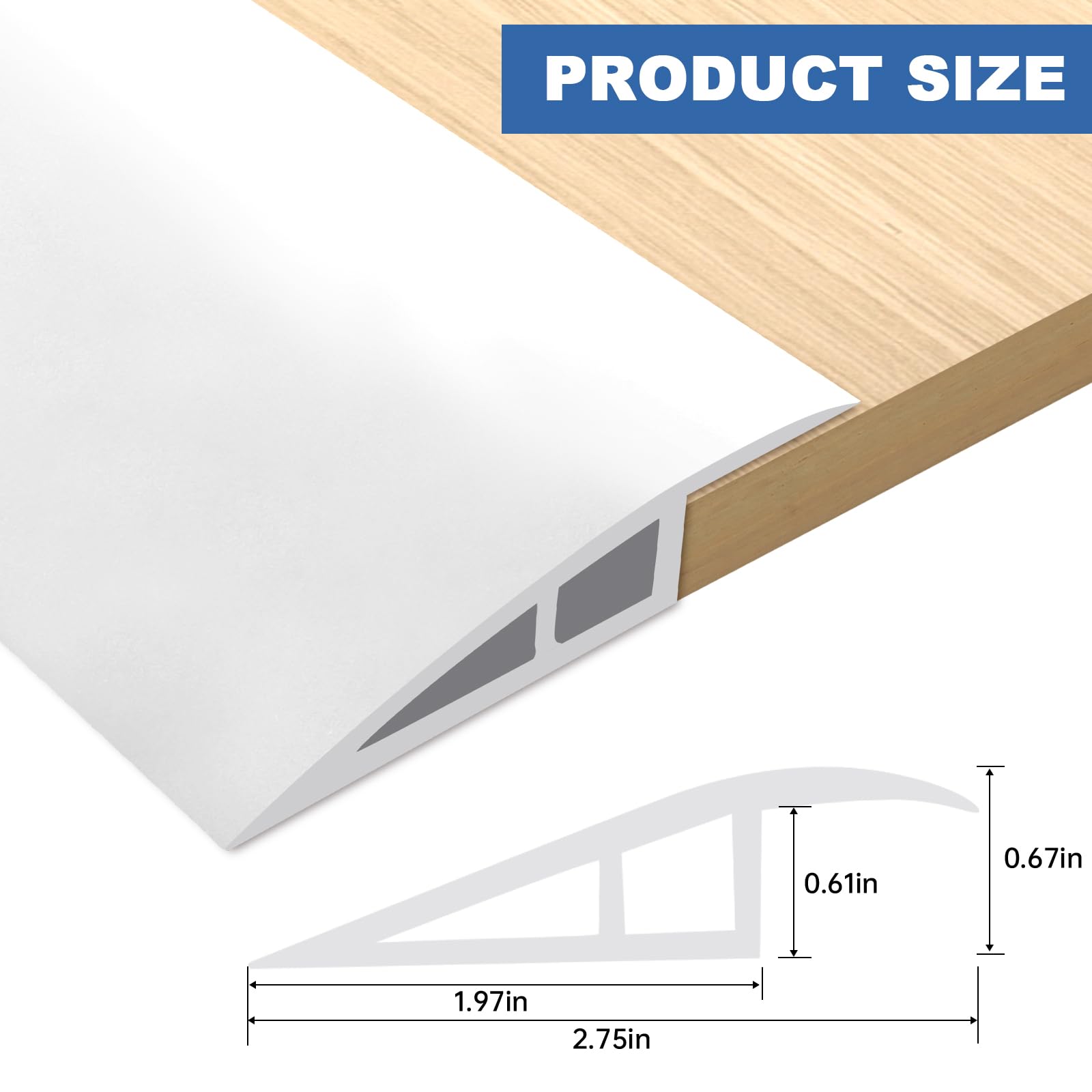 Vinyl Floor Transition Strip Self Adhesive Door Threshold Strip