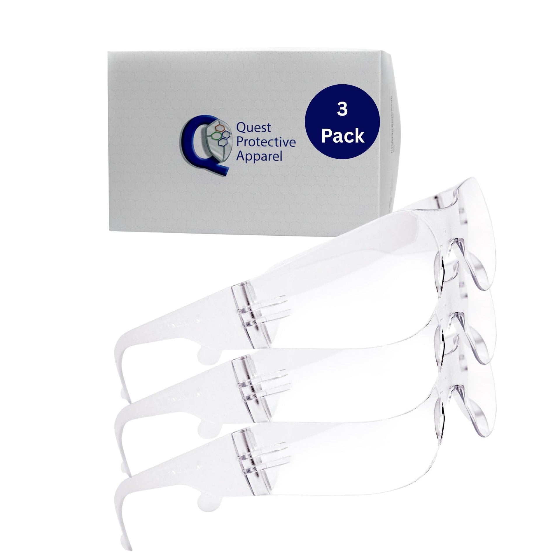 Quest Anti Fog Safety Glasses (3 Count)
