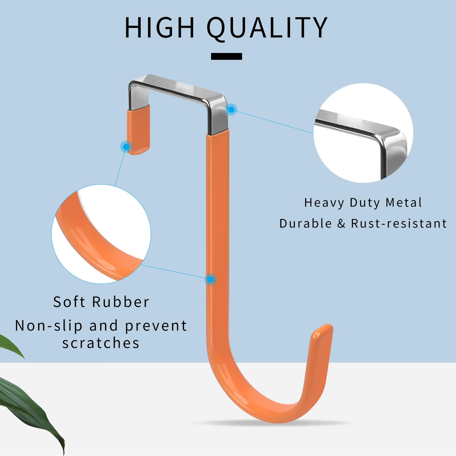 Over the Door Hooks (4 Count)