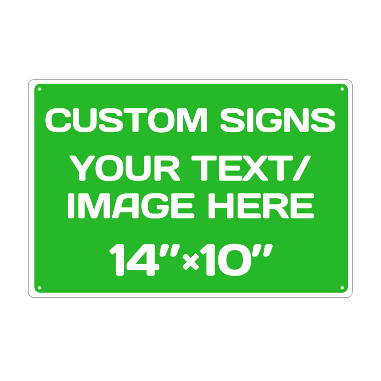 Personalized Aluminum Weatherproof Metal Signs