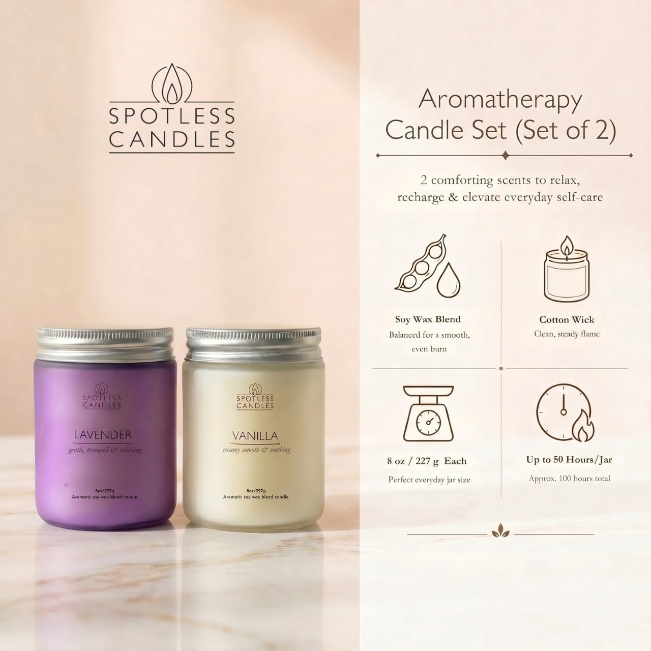 Aromatic Candles Two Pack (2 Count)