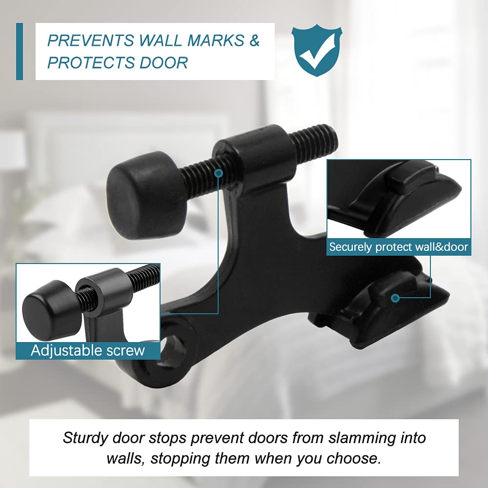 24 Pack Hinge Pin Black Door Stopper (2 2)