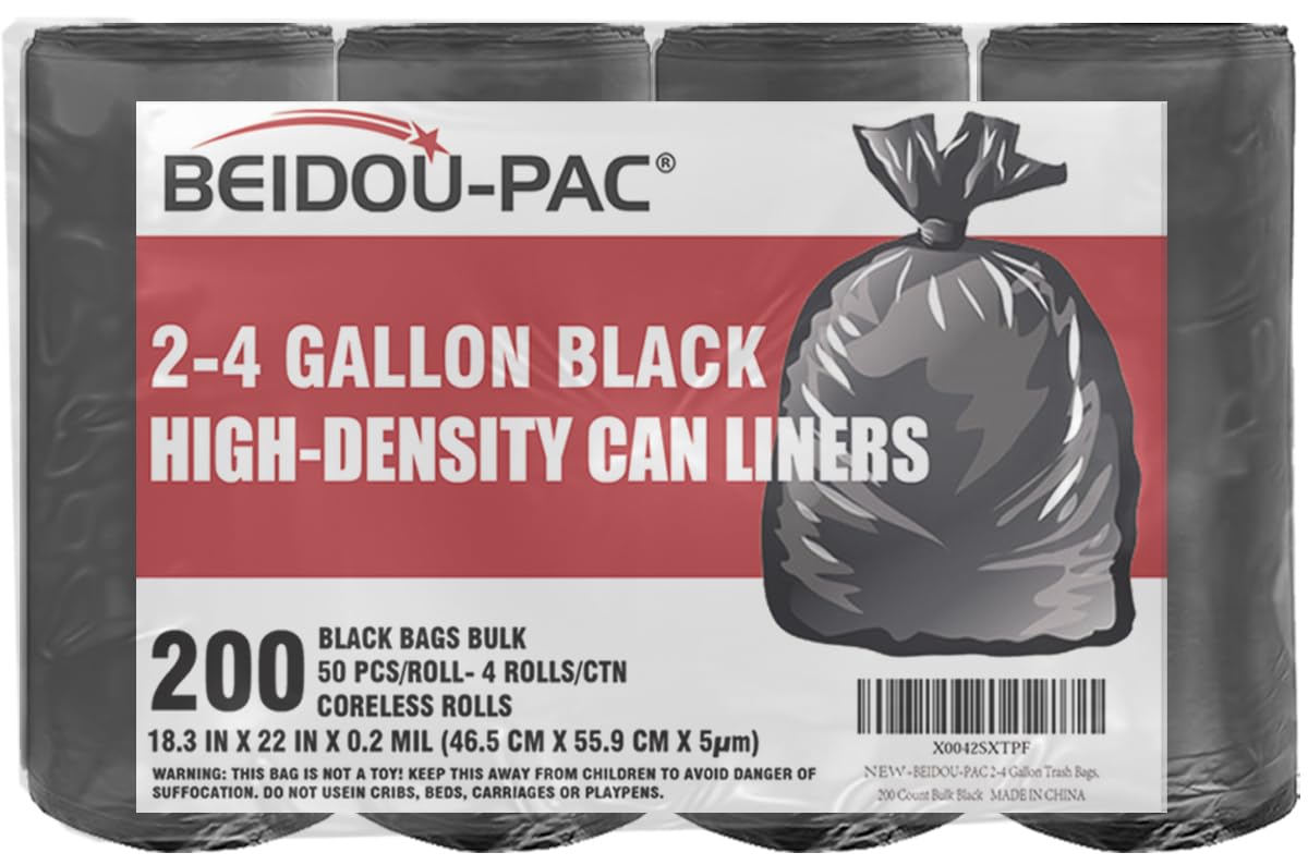 2 4 Gallon Trash Bags (200 Count)