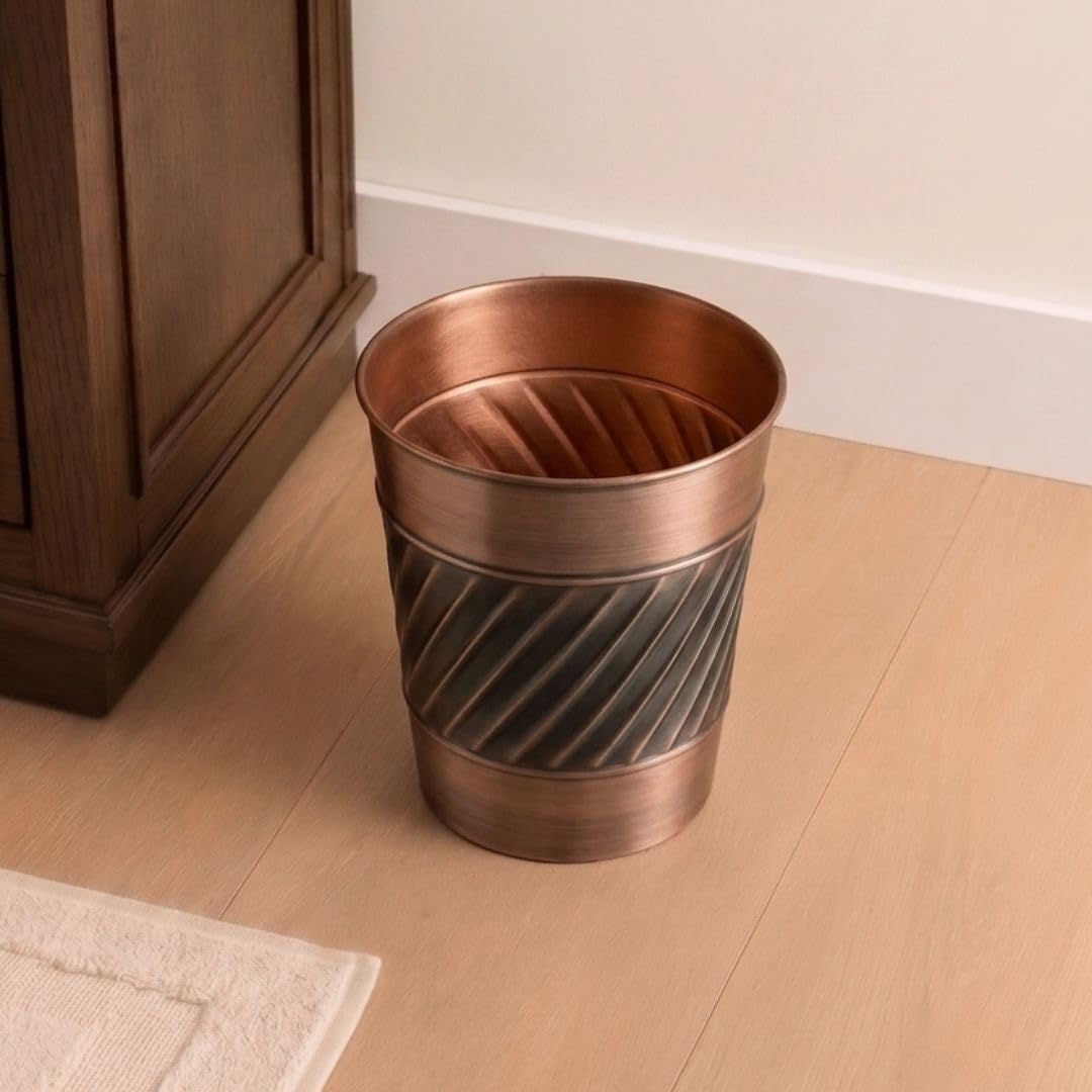 Metal Bathroom Trash Can