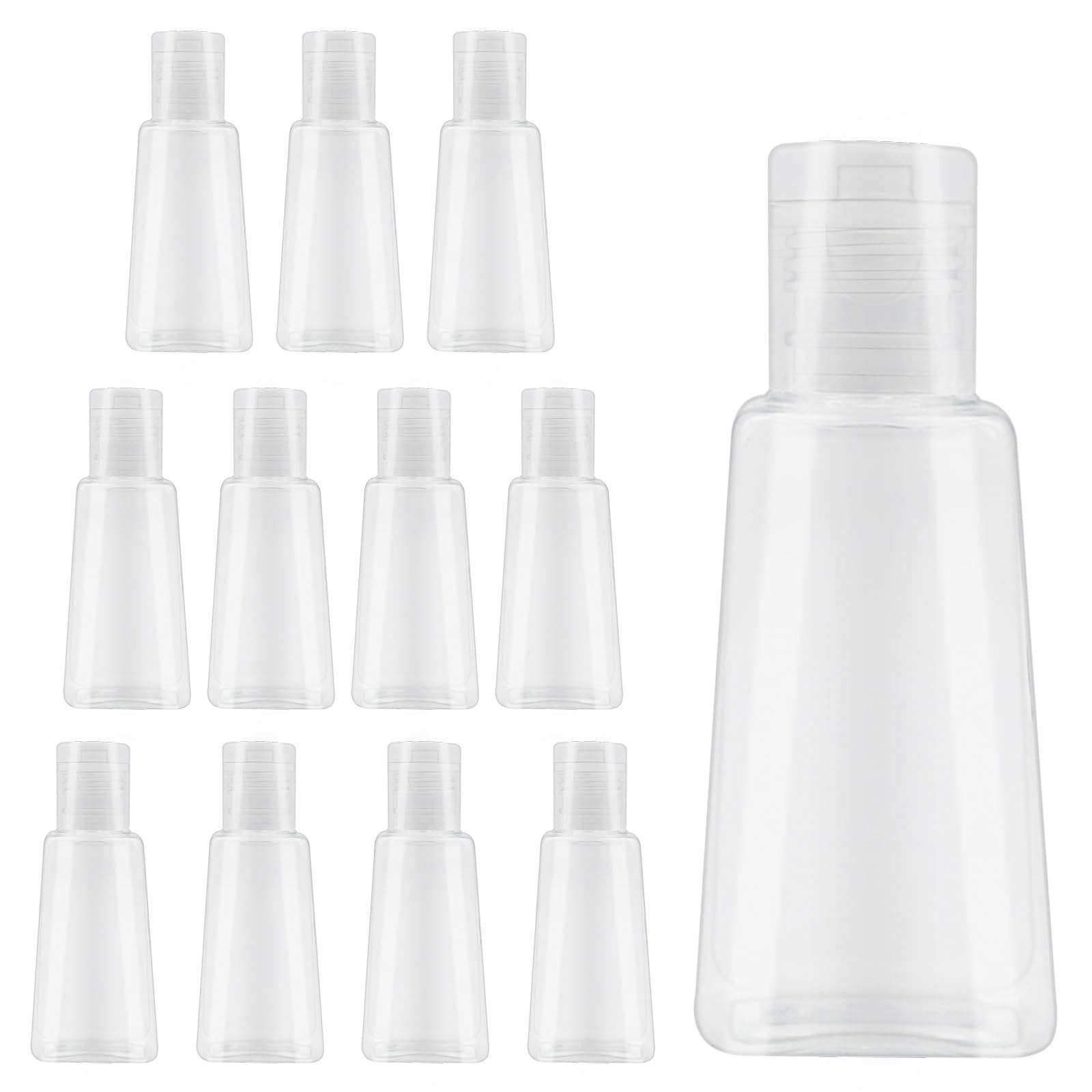 12 Pack 1oz Flip Cap Squeeze Bottles
