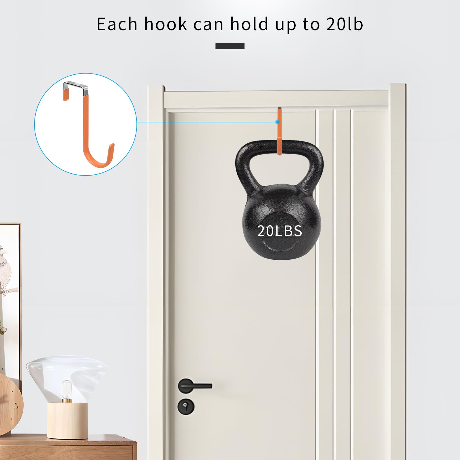 Over the Door Hooks (4 Count)