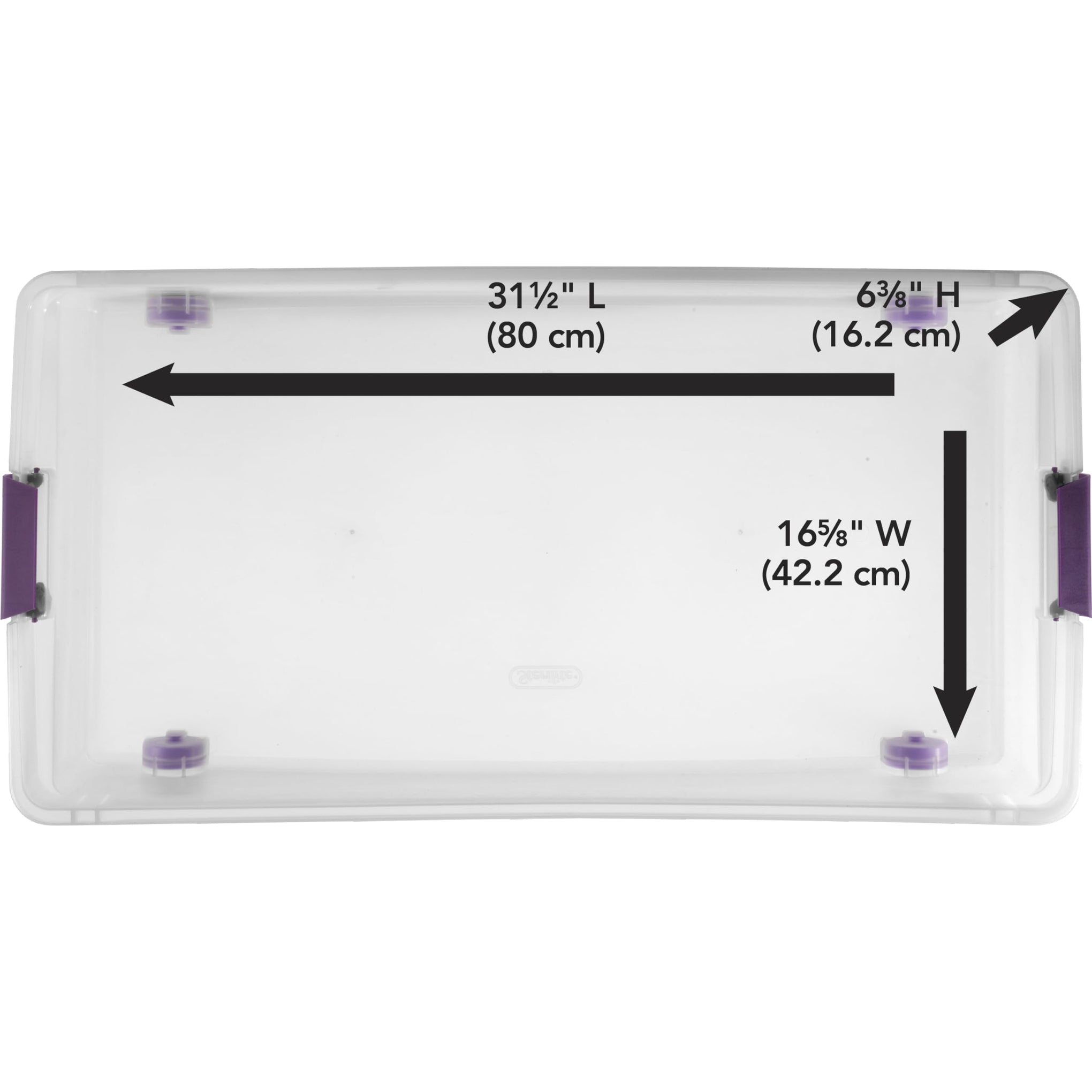56 Quart ClearView Wheeled Latch Box (4 Count)