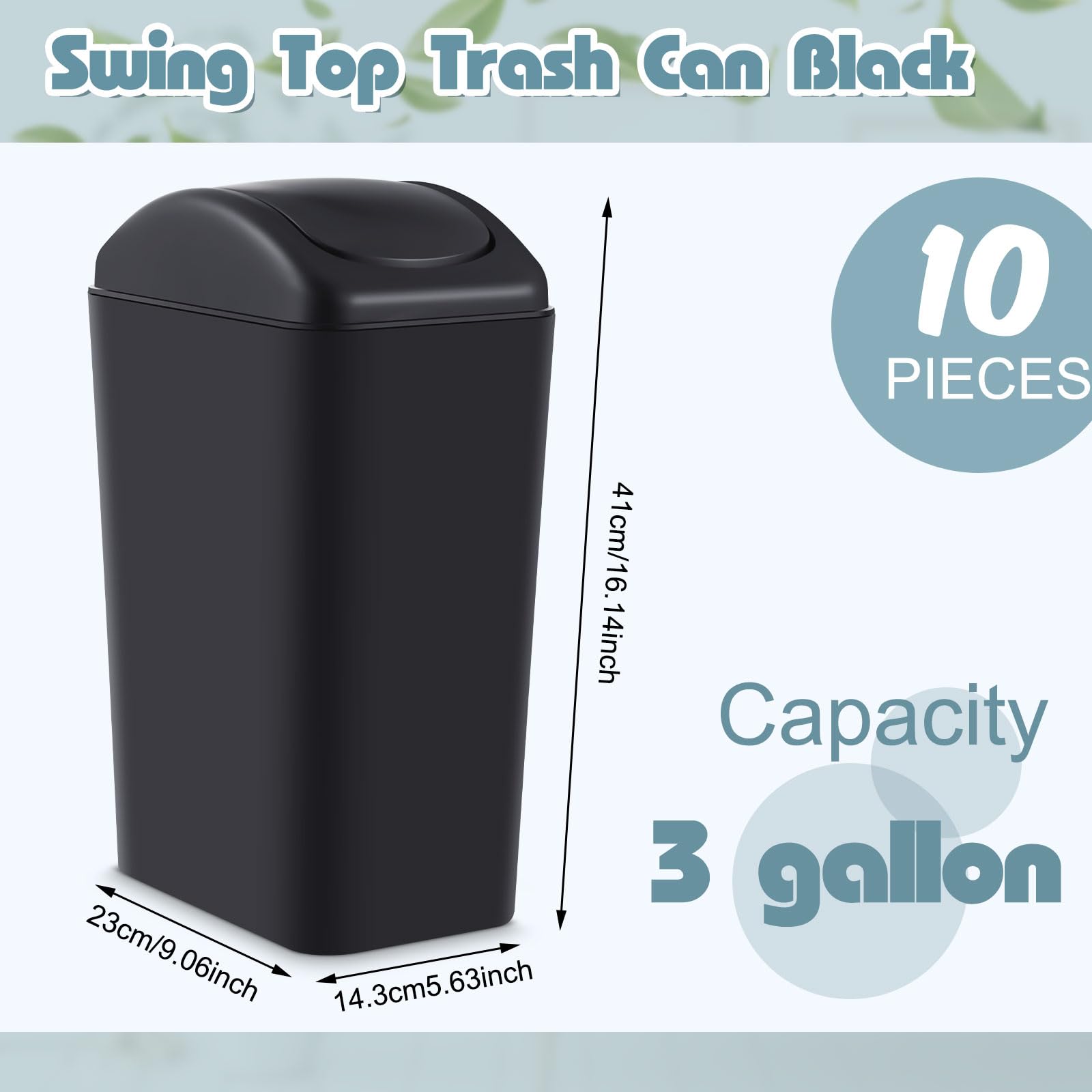 10 Pcs 3 Gallon (10 Count)