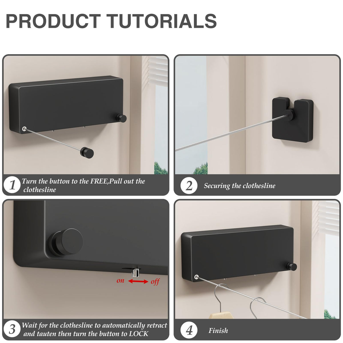 Retractable Clothesline Indoor