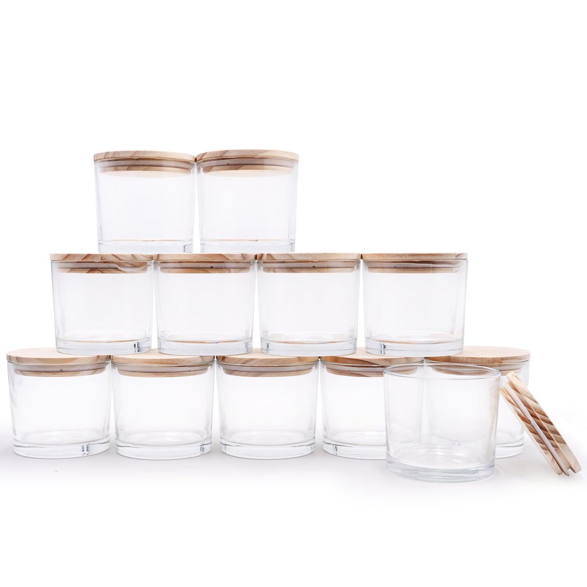 12 OZ Thick Candle Jars for Making Candles 12 Pcs (12 Count)