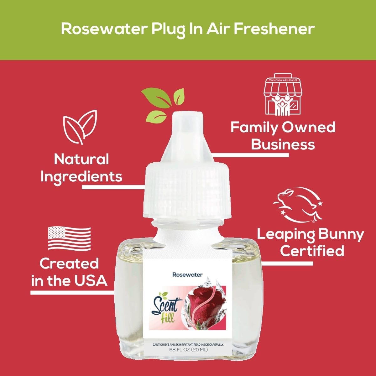 Rosewater Plug in Air Freshener (2.72 Fl Oz)