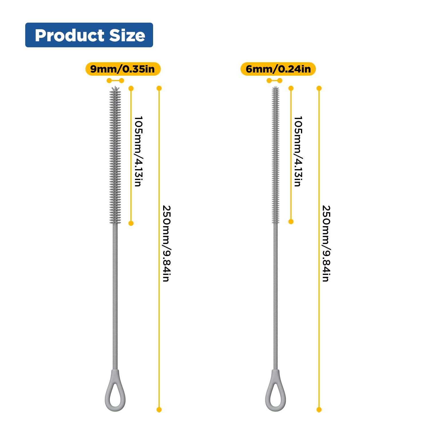 Silicone Straw Cleaner Brush (2 Count)