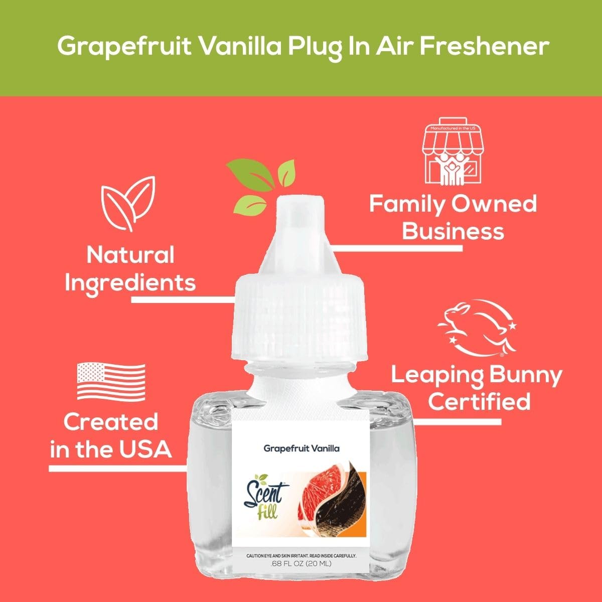 Grapefruit Vanilla Plug in Air Freshener