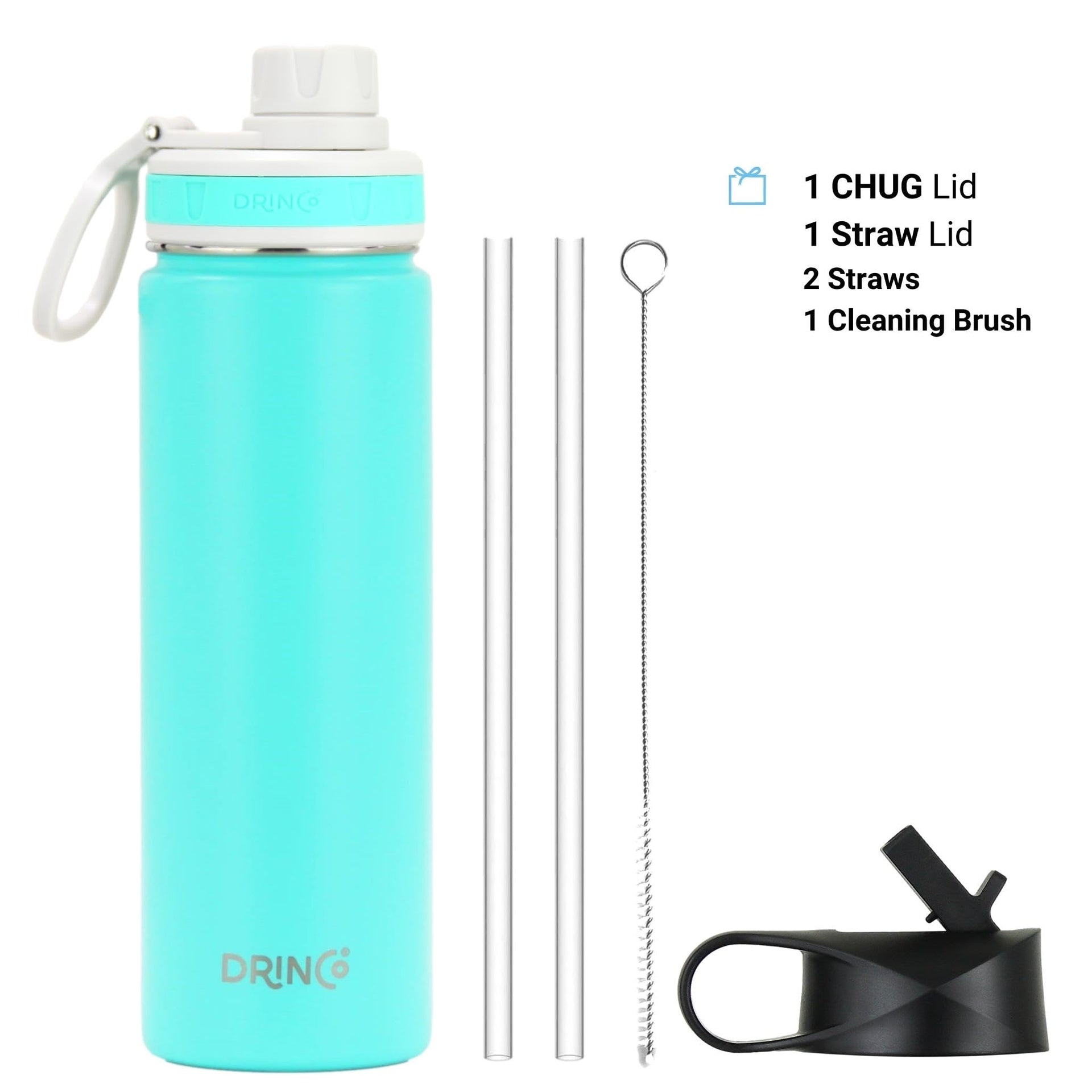 Stainless Steel Water Bottle Spout Lid Vacuum Insulated Double Wall Water Bottle Wide Mouth