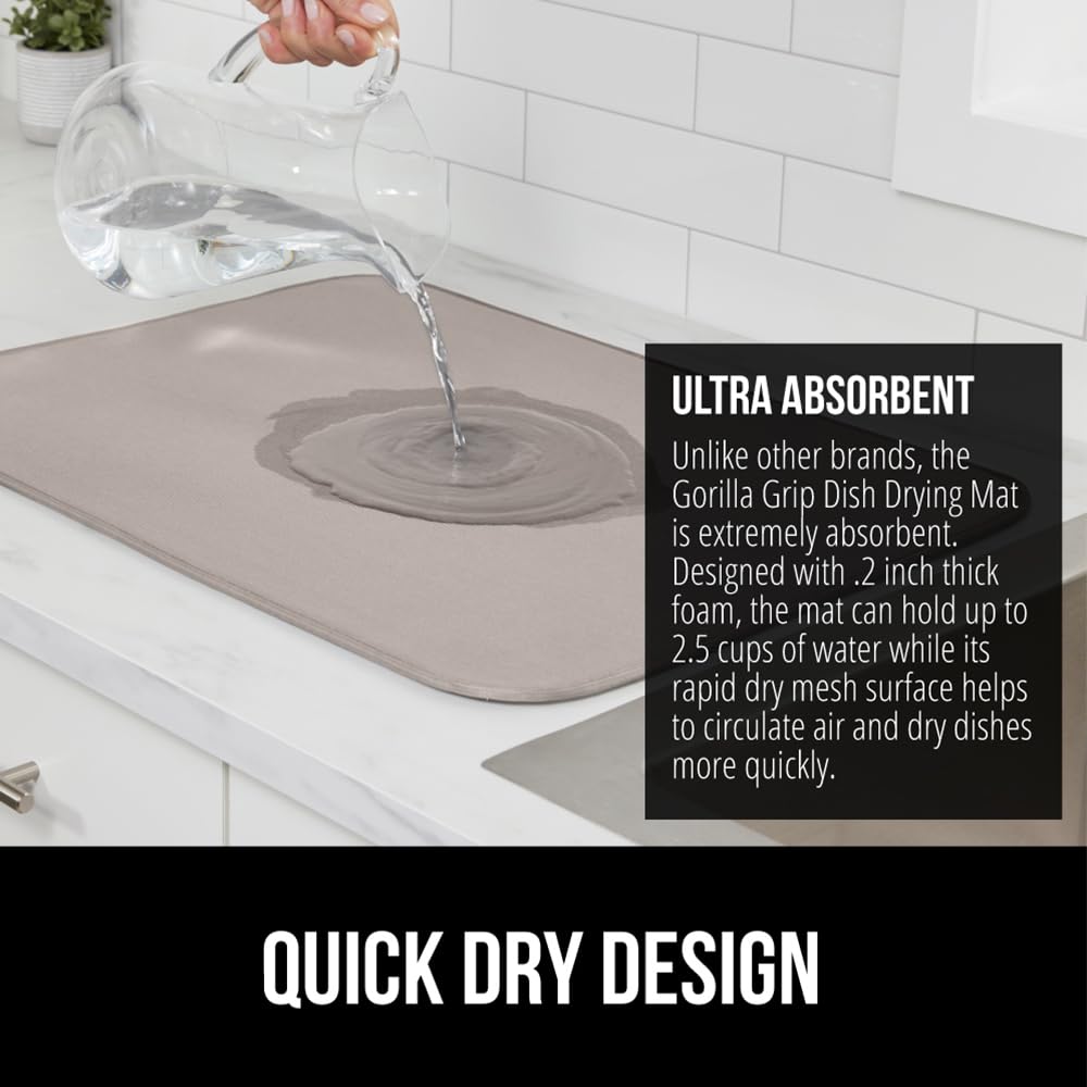 Ultra Water Absorbent Microfiber Dish Drying Mat