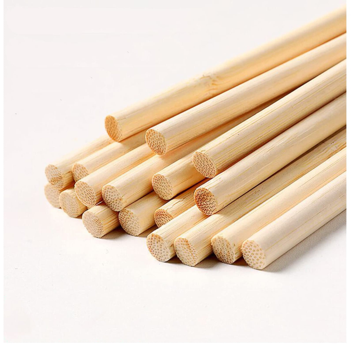 1 2 x 6 Inch 100 PCS Dowel Rods Wood Sticks Wooden Dowel Rods (100 Count)