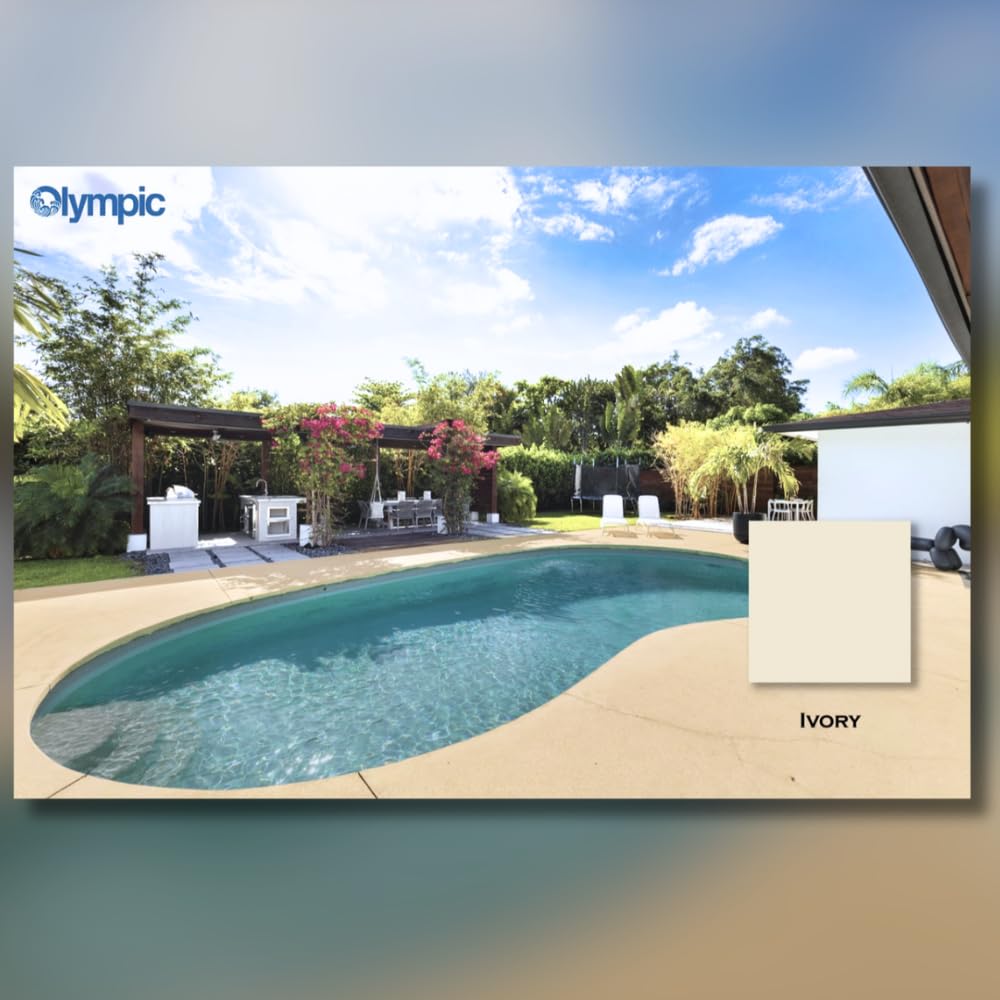 Olympic Patio Tones Ivory (128 Fl Oz)