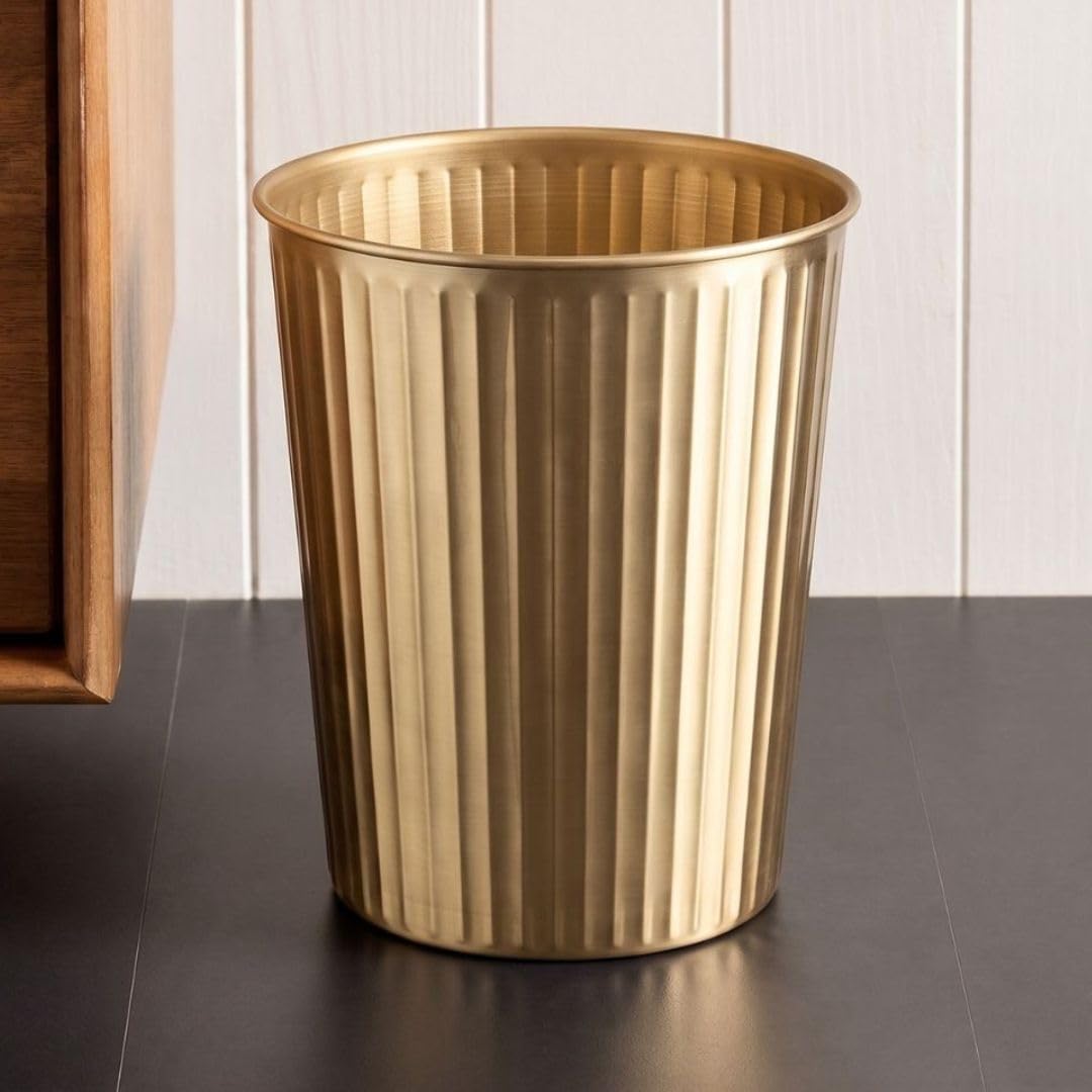 Metal Bathroom Trash Can