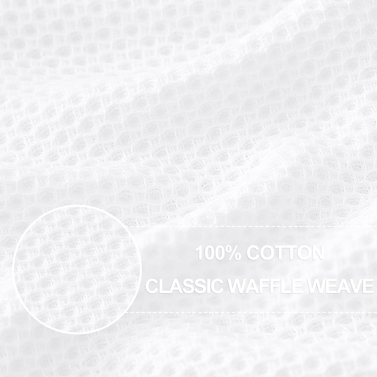 100% Cotton Waffle Weave Kitchen Dish Cloths 8 (8 Count)