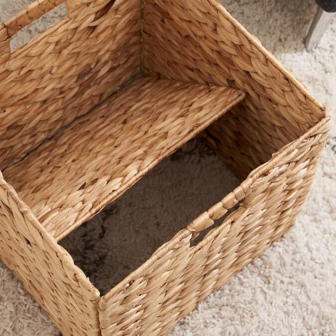12 x 12in Water Hyacinth Storage Baskets (6 Count)
