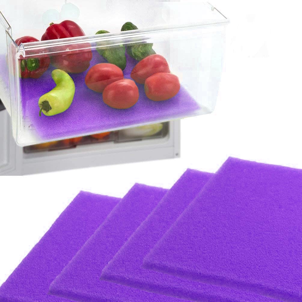 Fruit & Veggie Life Extender Liner for Fridge Refrigerator Drawers (4 Count)