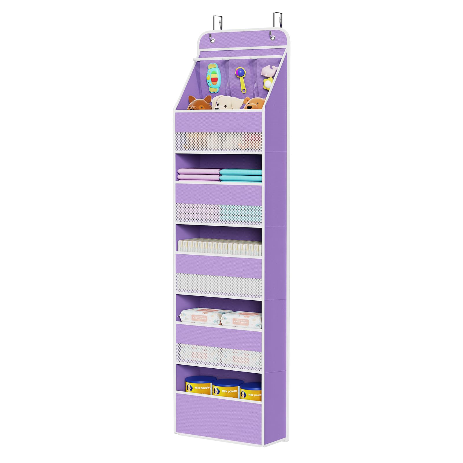 Fabric Over the Door Organizer for Baby Nursery