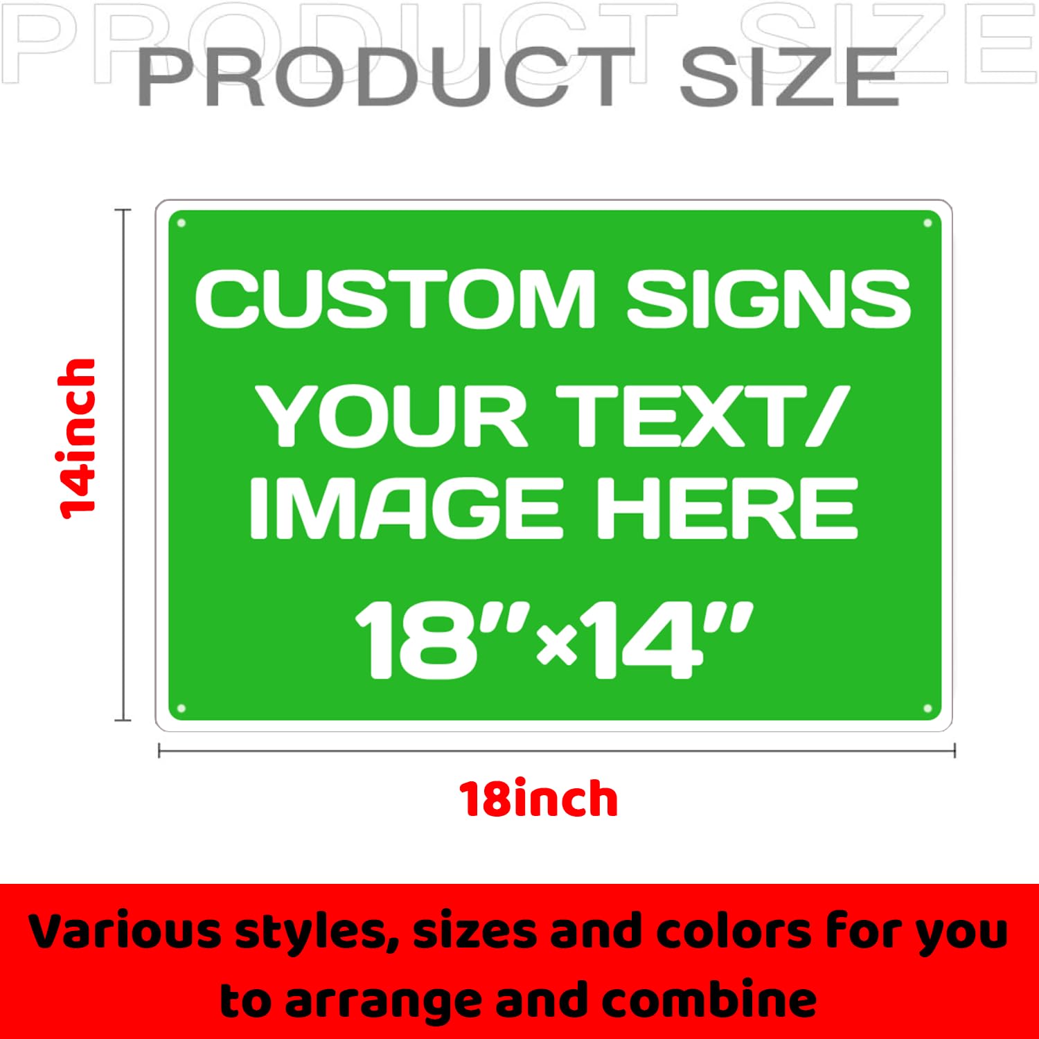 Personalized Aluminum Weatherproof Metal Signs