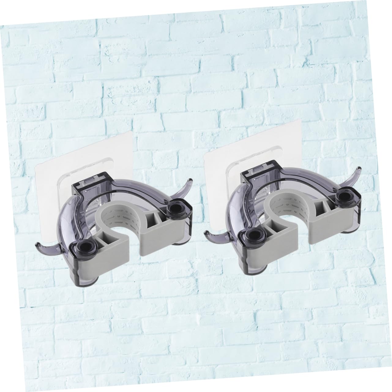 2pcs Mop Holder Clip Broom Hanger Wall Mount Mop Organizers Broom Hangers for Wall Bathroom Organizer