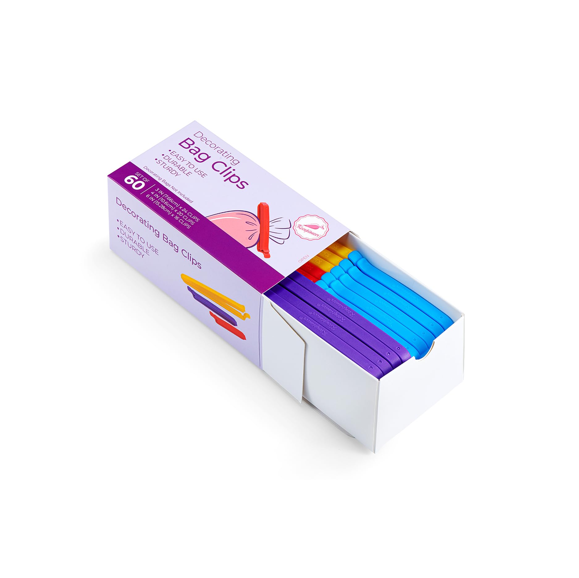 Decorating Icing Bag Sealing Clips (60 Count)