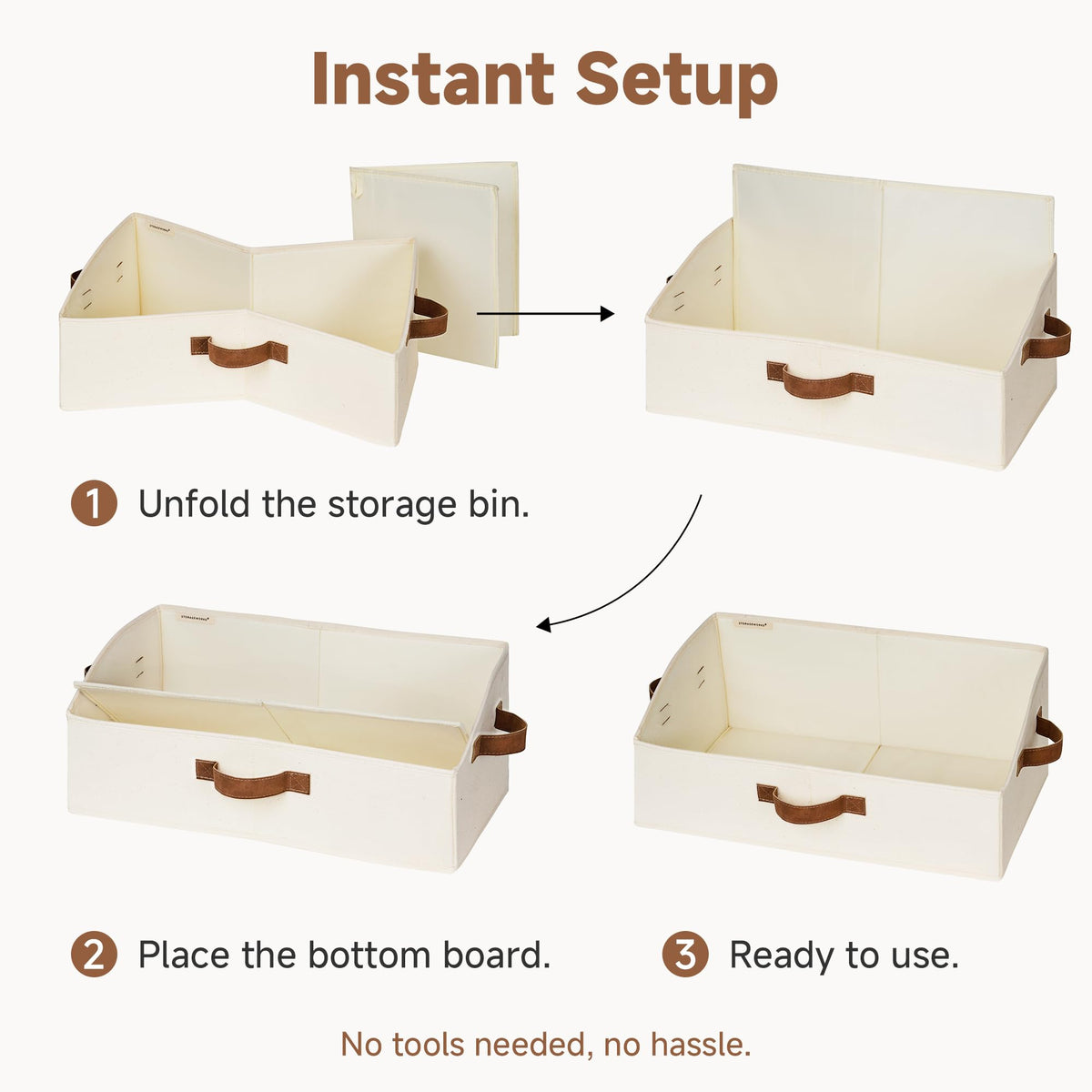 Closet Storage Bins Trapezoid (3 Count)