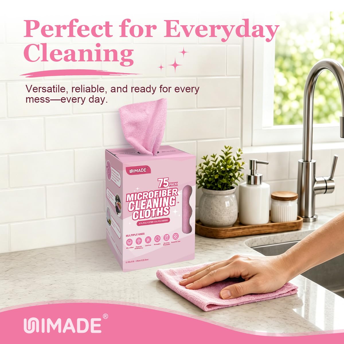 Microfiber Cleaning Cloth (75 Count)