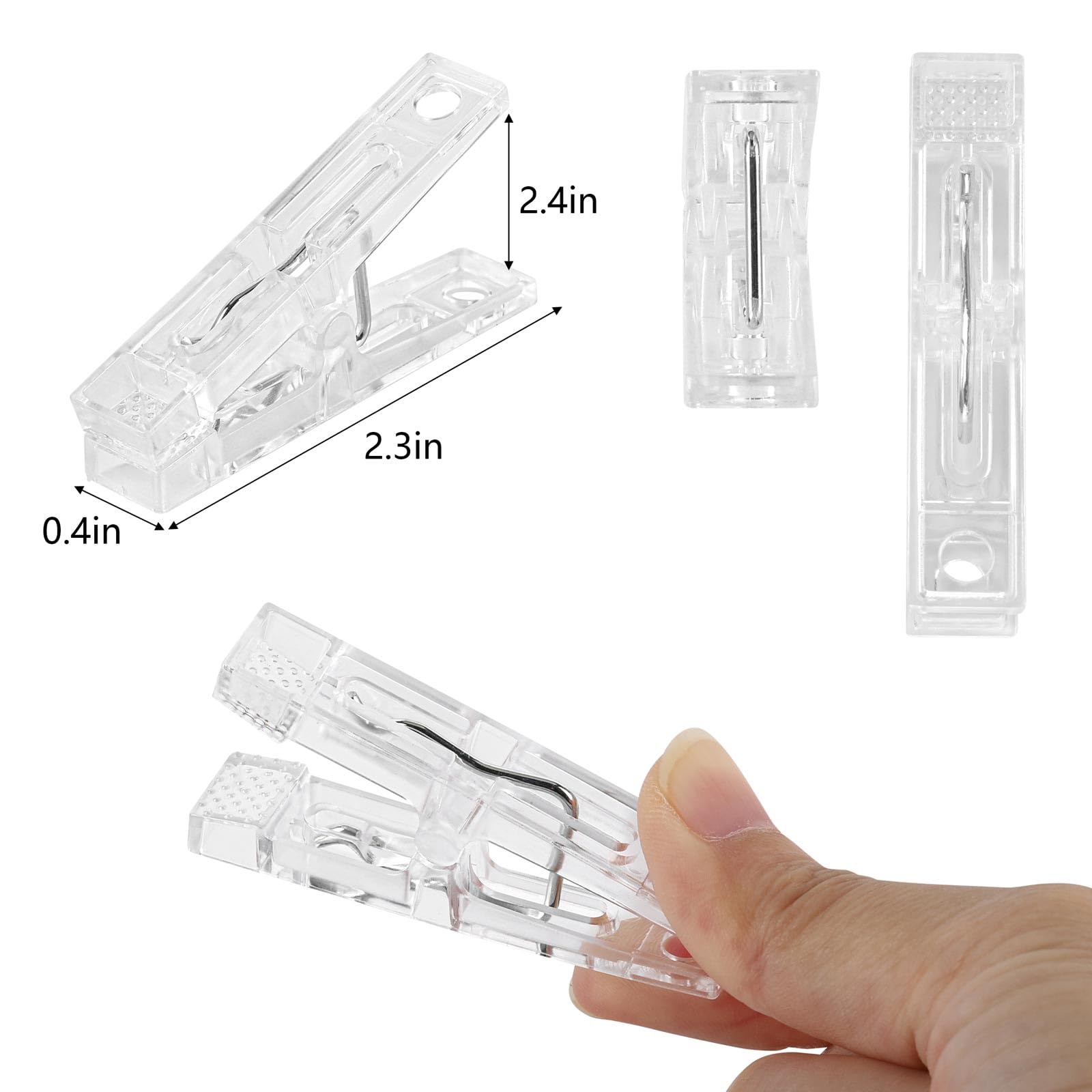 Beach Towel Clips 40 Pcs Plastic Beach Chair Clips for Towels Clothespins for Hanging Clothes (40 Count)