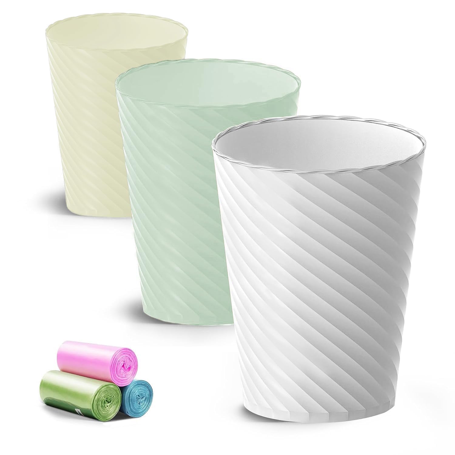 Bathroom Trash Can 8 Pack (3 Count)