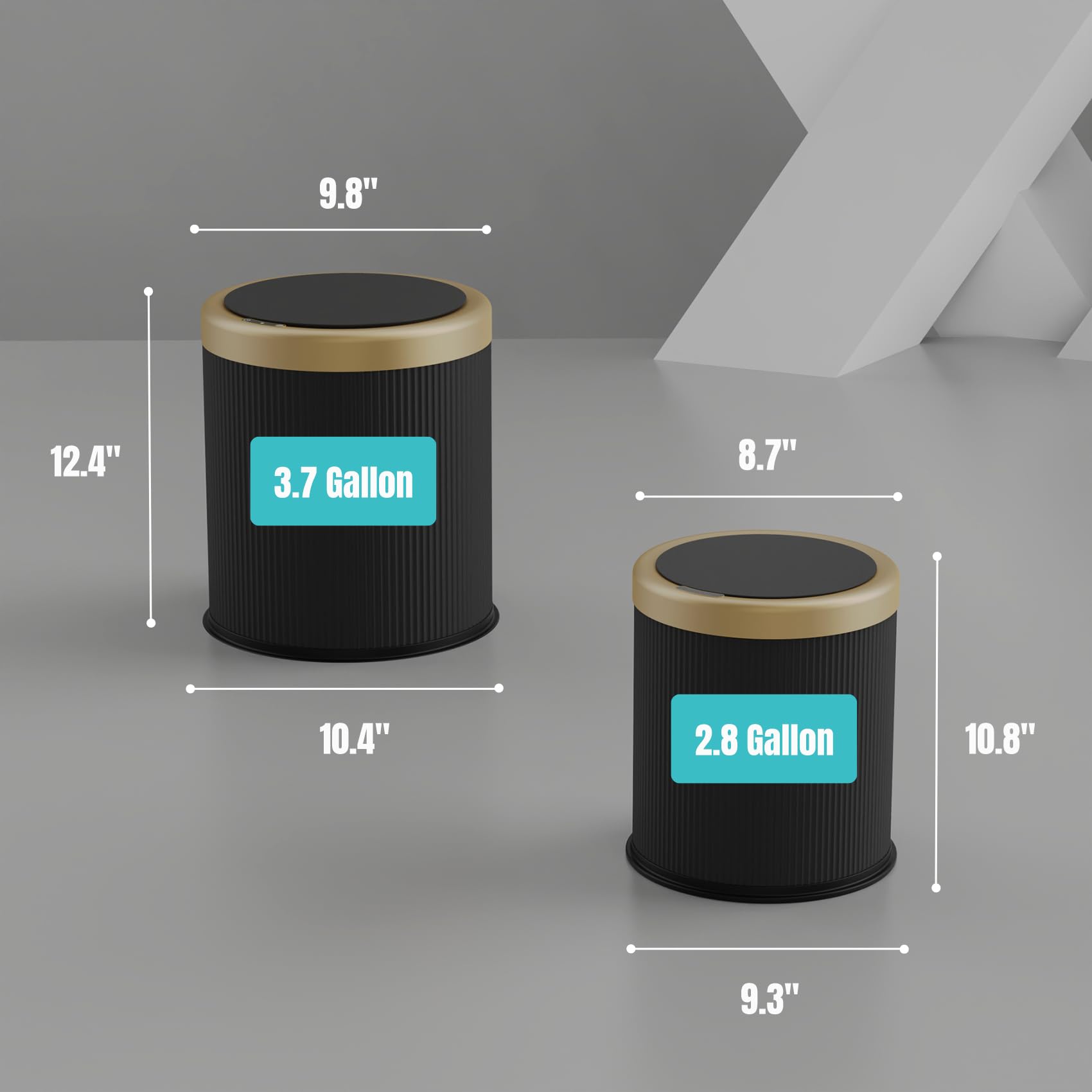 Automatic Bathroom Trash Can with Lid