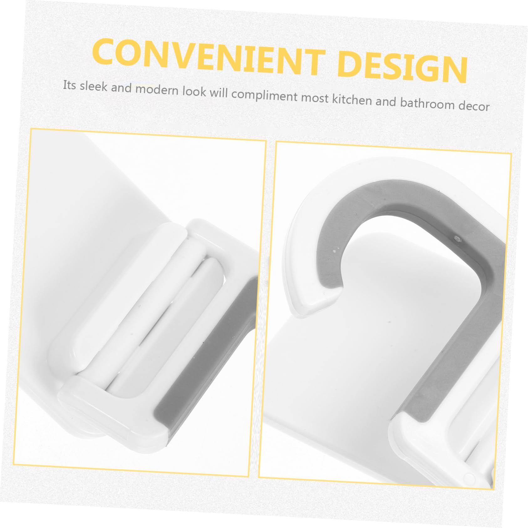 3pcs Mop Holder Broom Organizer Wall Mount Hooks for Hanging Hardwood Floor Mop