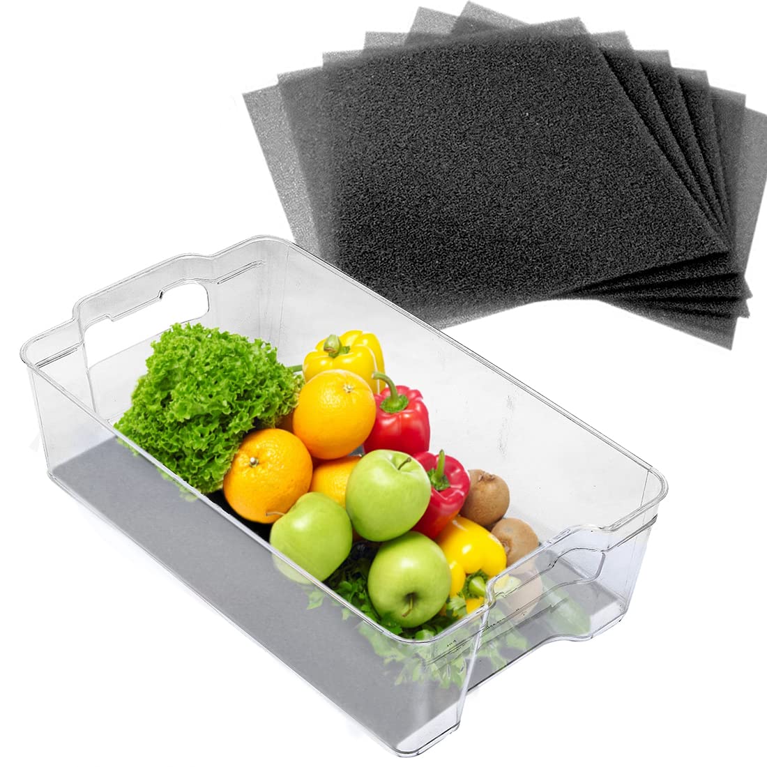 Fruit & Veggie Life Extender Liner for Fridge Refrigerator Drawers (4 Count)