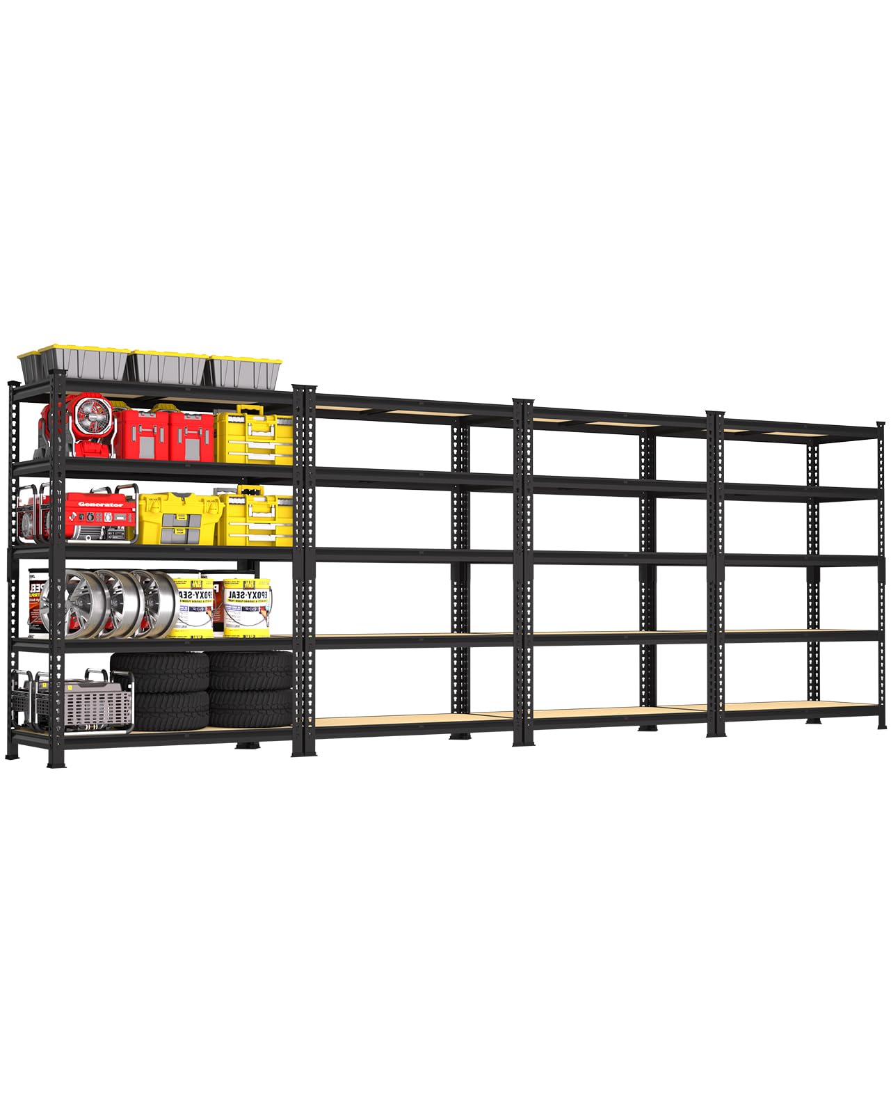 5 Tier Garage Storage Shelves (4 Count)