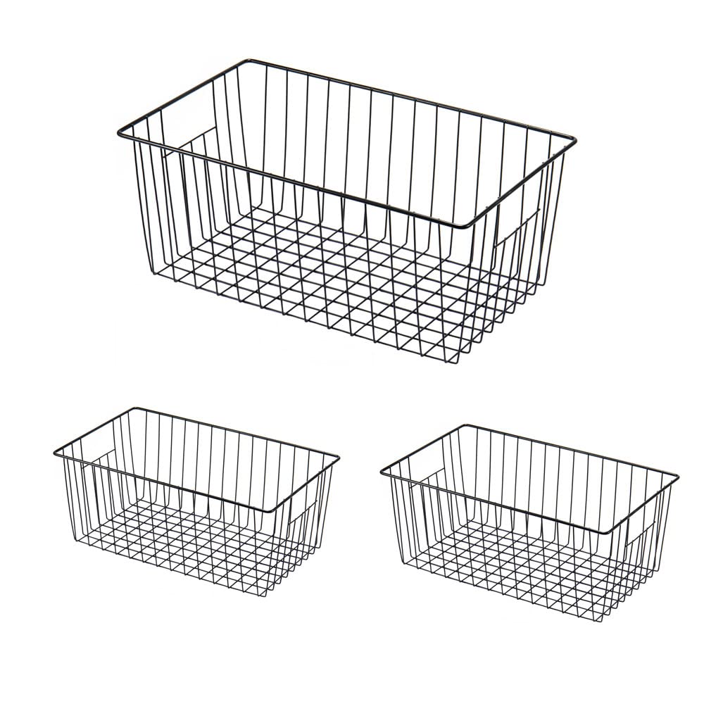 16inch Freezer Wire Storage Organizer Baskets (3 Count)