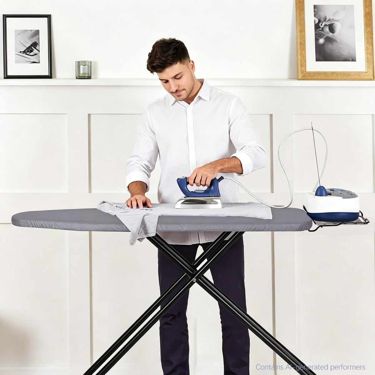 Deluxe Ironing Board with Heat Resistant Cover and Thicken Felt Pad