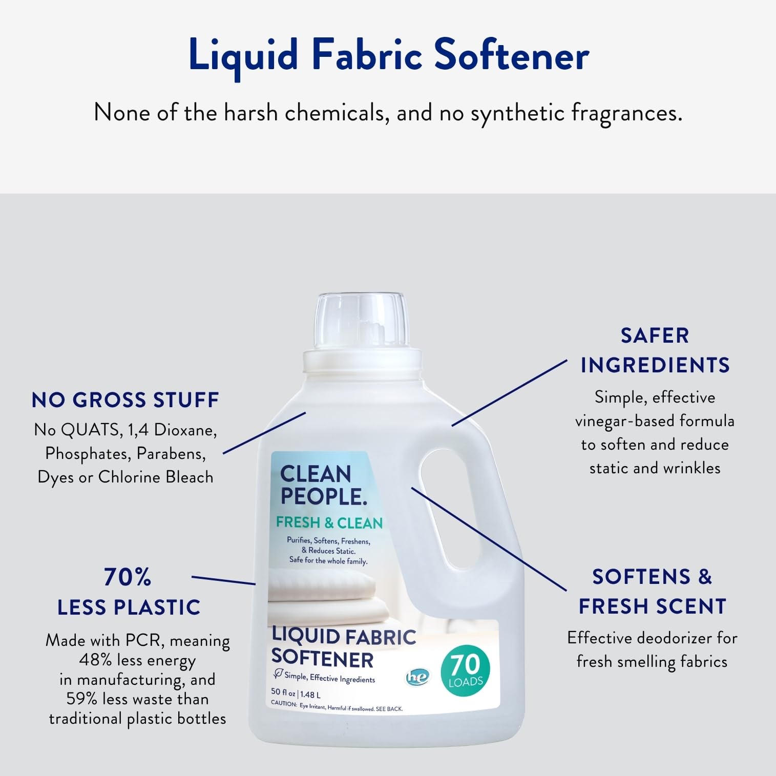 Liquid Fabric Softener (50 Fl Oz)