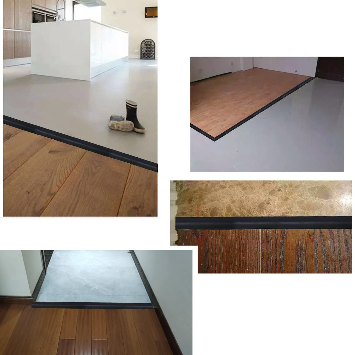 Floor Door Flat Transition Strip & Self Adhesive Floor Vinyl Floor Edge Trim Laminate Floor Gap Covering Joining Strip (236 Foot)
