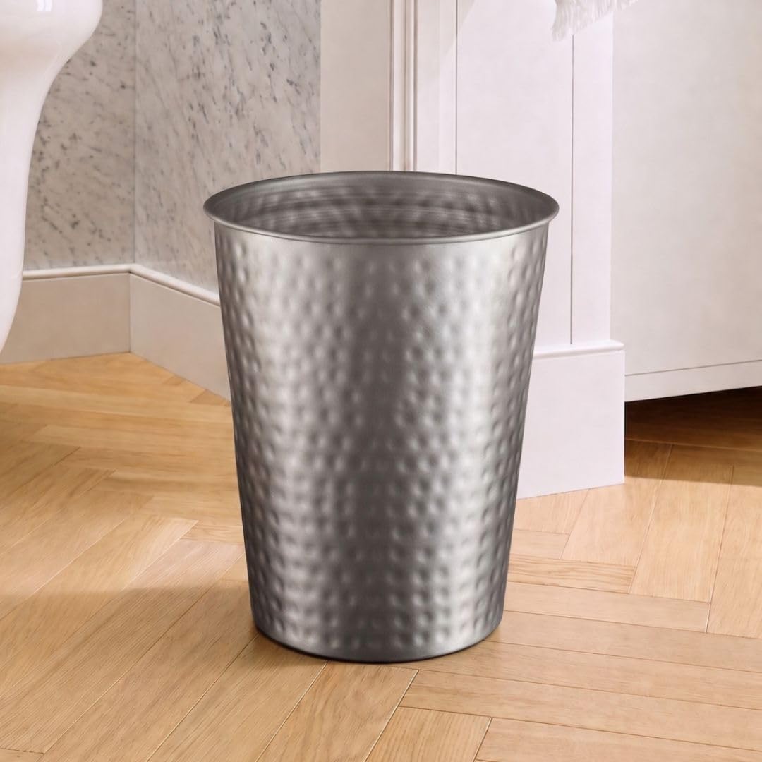 Metal Bathroom Trash Can
