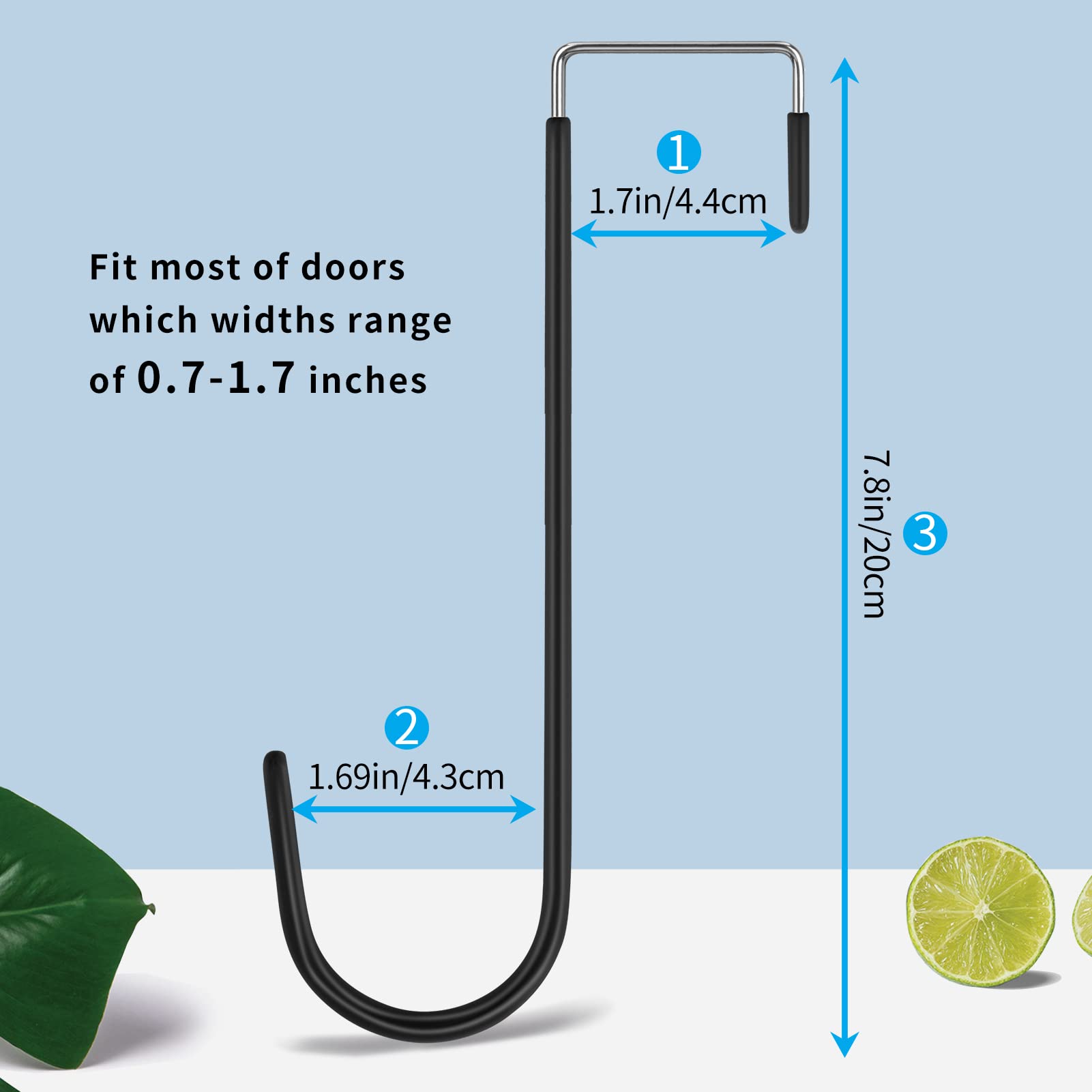 Over the Door Hooks (6 Count)