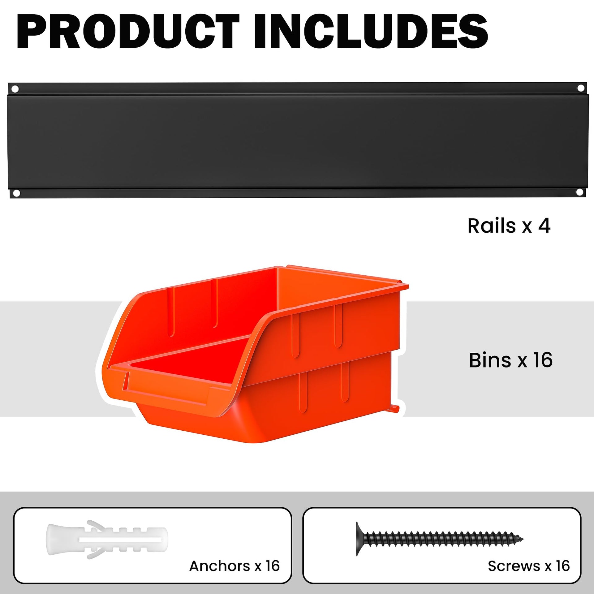 Wall Mounted Storage Bins
