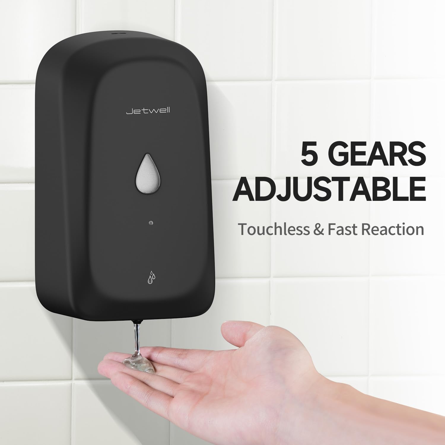 Touchless Wall Mount Stainless Steel Soap Dispenser 34OZ