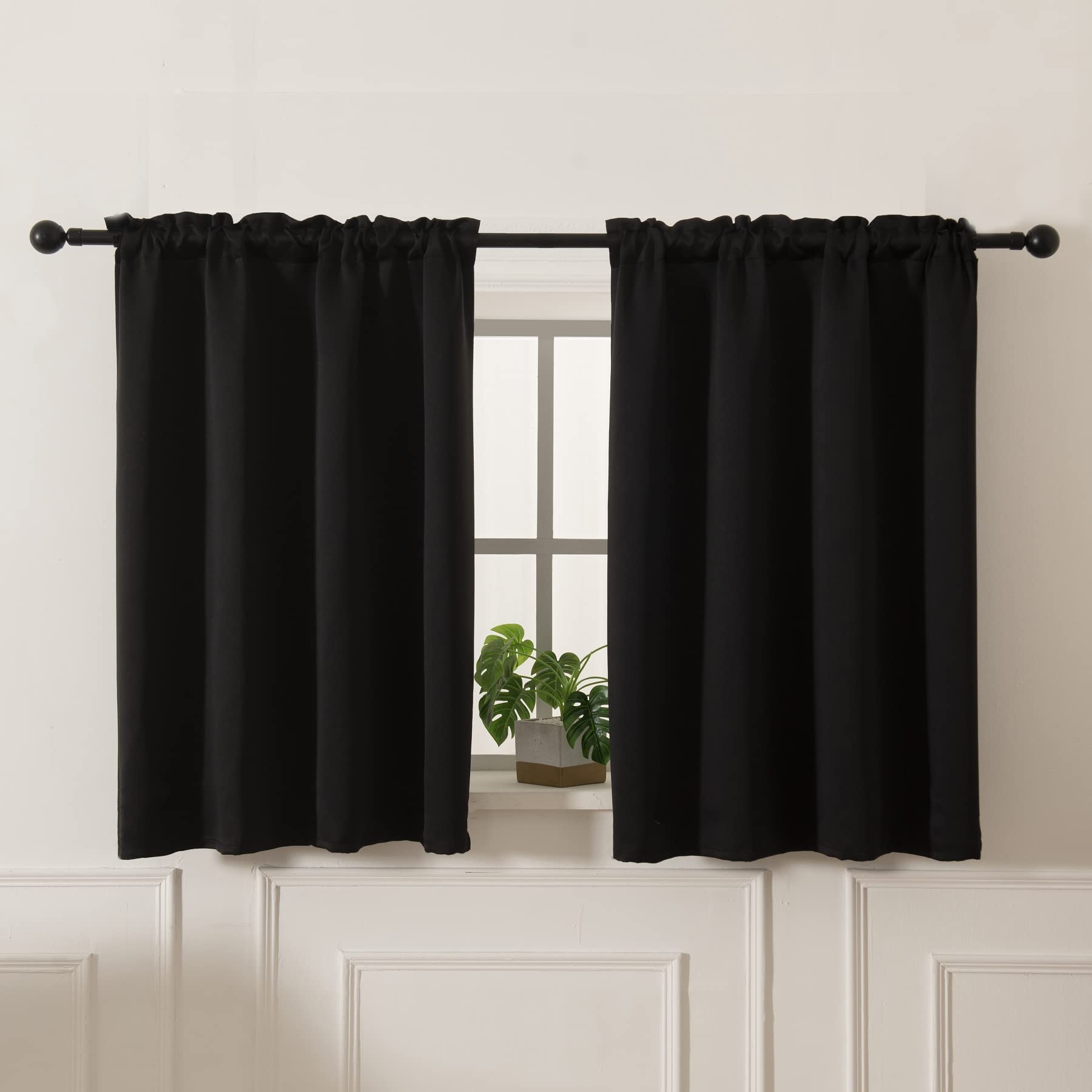 Blackout Curtains 45 Inches Long 2 Panels