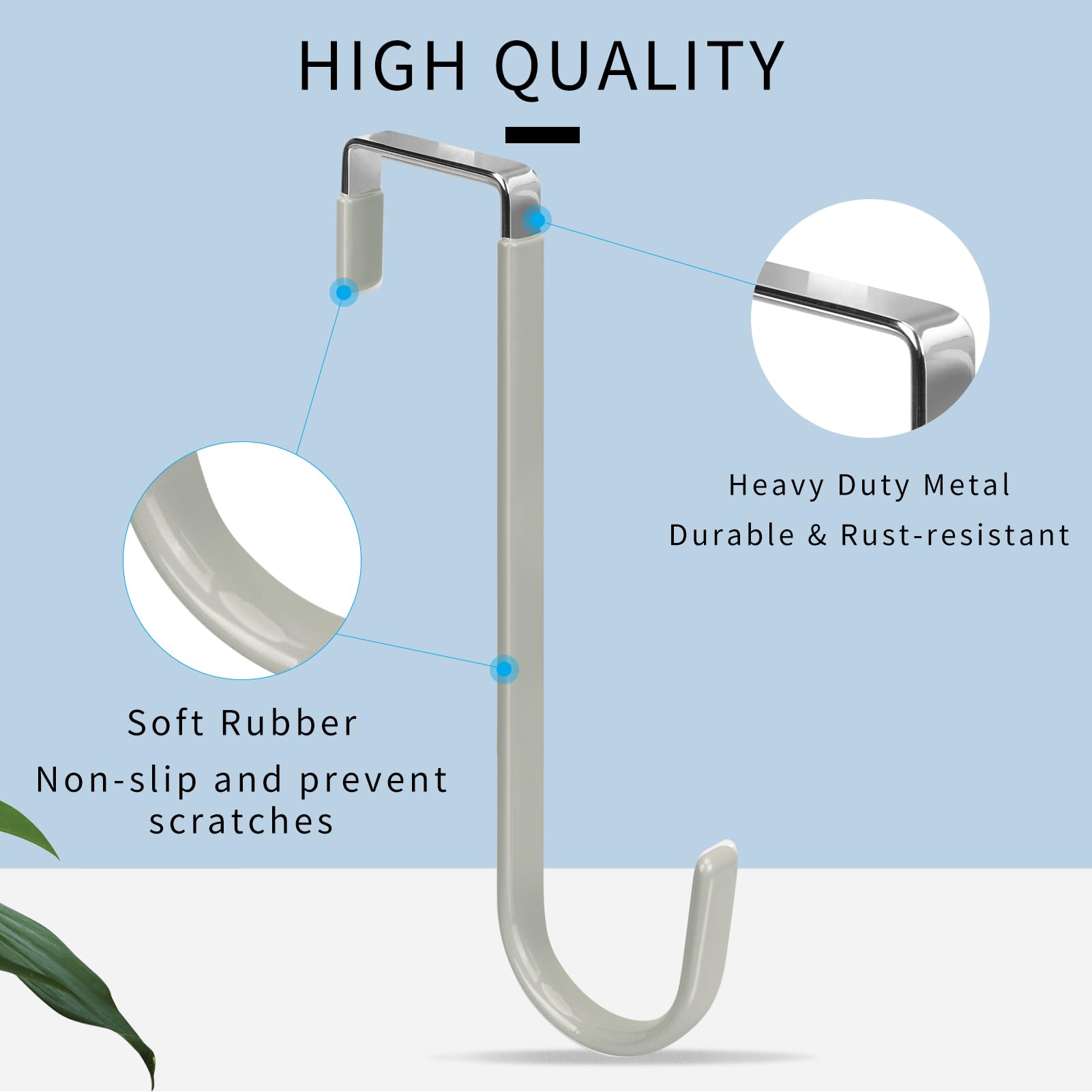 Over the Door Hooks (4 Count)