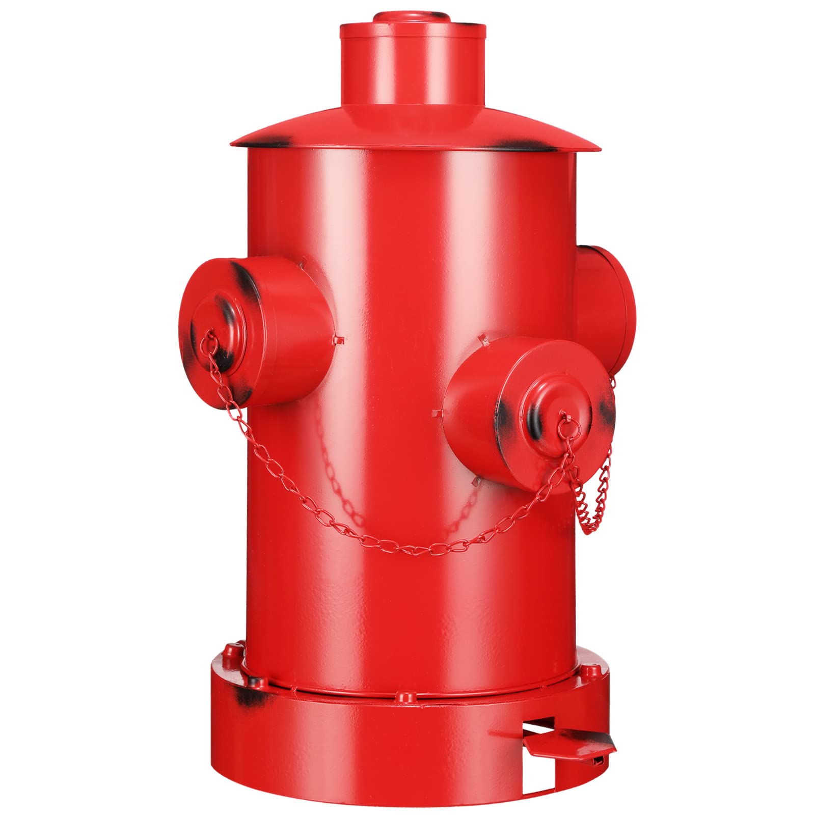 Fire Hydrant Trash Can Retro Creative Garbage Can with Inner Bucket Large Capacity Wrought Iron Pedal Trash Can Indoor Outdoor Waste Bins for Park Garden Kitchen Garbage