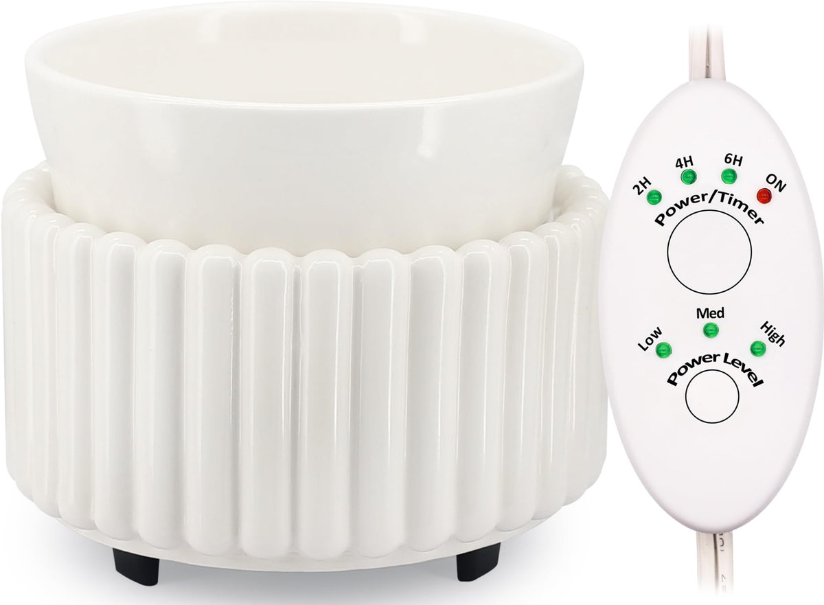 Ceramic Wax Melt Warmer with Timer Candle Warmer for Scented Wax Electric Fragrance Burner for Home